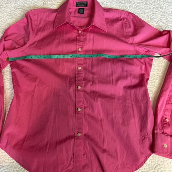 Ralph Lauren Polo Jeans Vibrant Pink Cotton Shirt - Picture 9 of 12